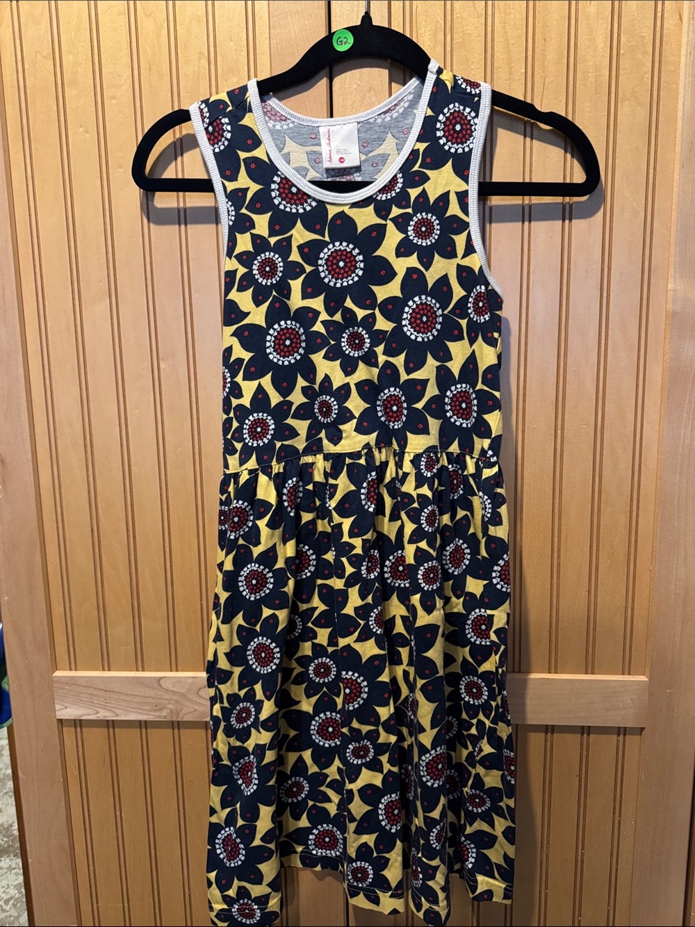 Hanna Anderson-Girls Yellow Floral Tank Dress